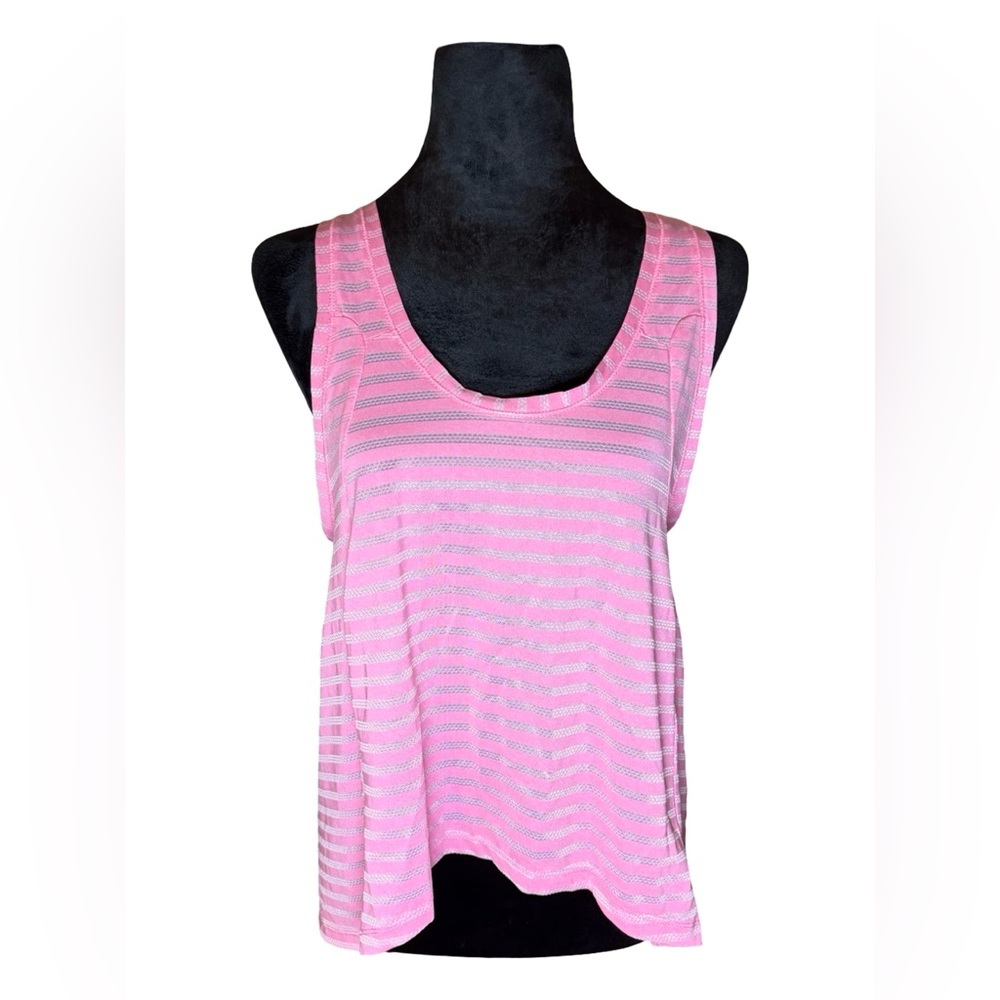 Zyia Pink Striped Nimbus Active Tank Top - Size S, Excellent Condition